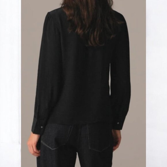 J. Crew Tie-neck top in crepe de chine Size 2 - Picture 3 of 10